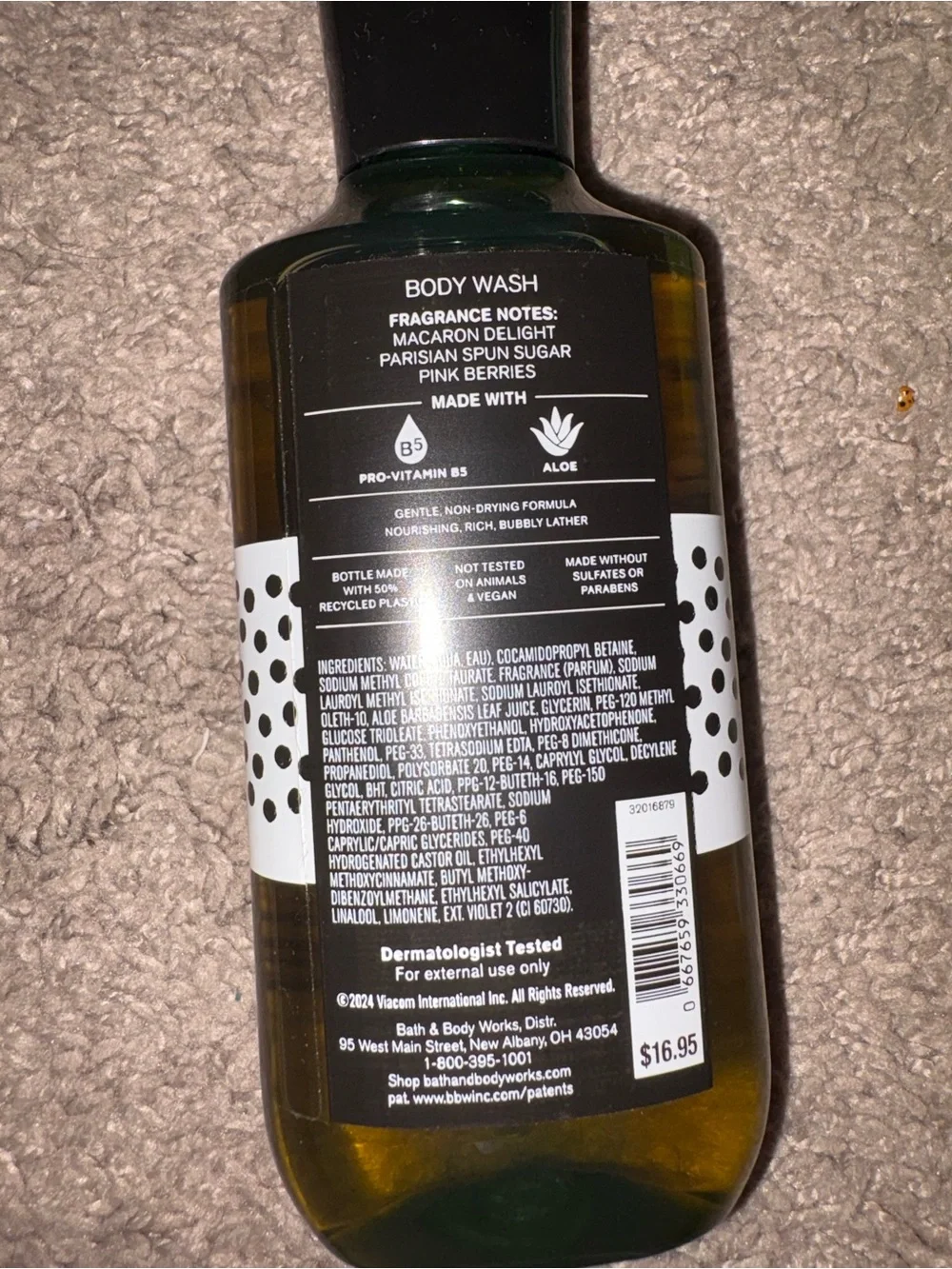 Bath & Body Works Emily in Paris Macaron Cloud Body Wash - Amber